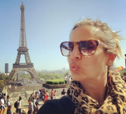 Vera Steimberg on her vacation to Paris.
